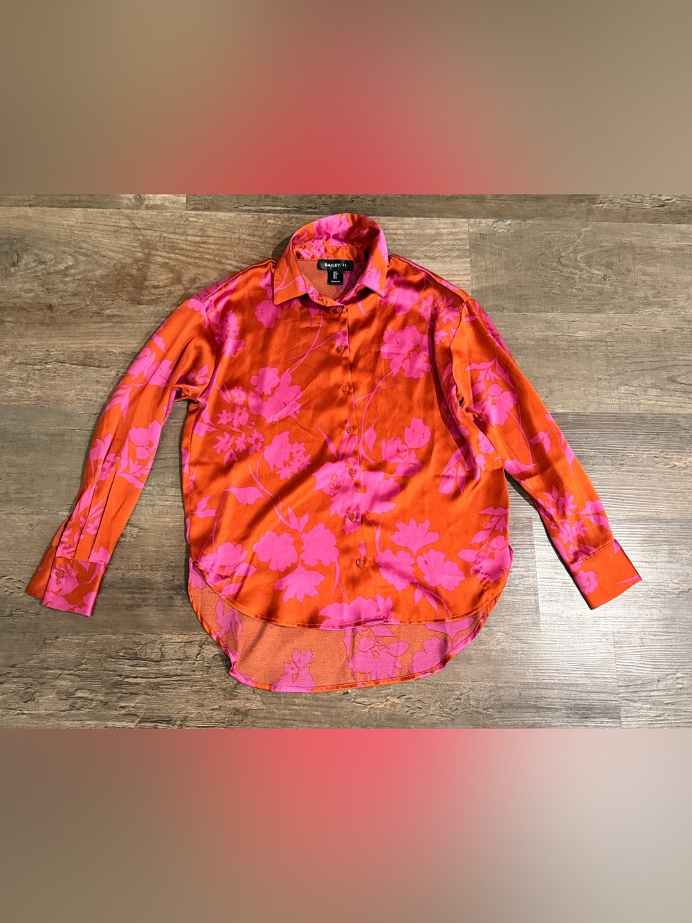 Bailey 44 Orange & Pink Floral Button-Down Shirt